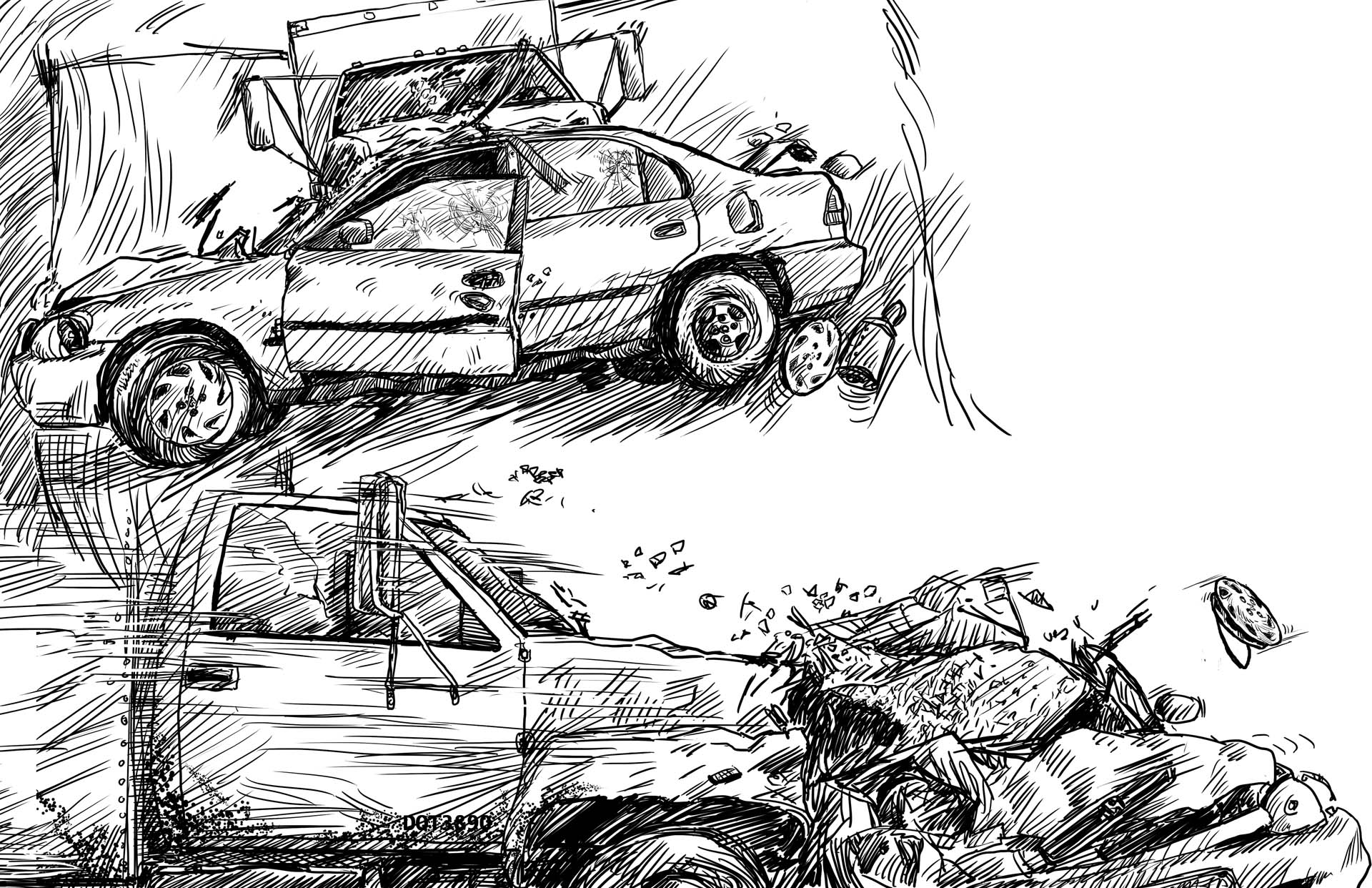 b_w car crash